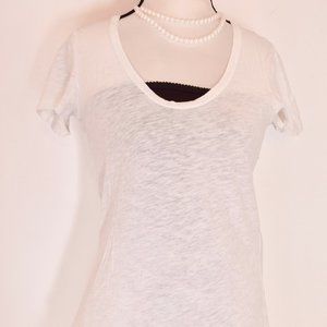 J. Crew Vintage Cotton White/ Offwhite T-Shirt XS